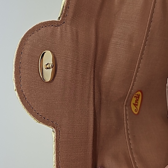 Vtg NWT Gold Metallic Bag - Picture 5 of 11